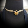 We've taken a fan favorite and revved it up with some gold accents. The 'INFATUATION' collection of submissive jewerly is sweetly feminine. Delicate with a soft flowing design that's perfect for todays sub, yet has a midieval touch to it. 