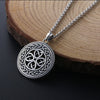Irish Good Luck Medallion. Celtic Knots are complete circles that have no beginning, no end. Representing eternity, loyalty and love. Features a sterling silver chain, but can be worn on most of our BDSM locking submissive collars. Sterling silver.