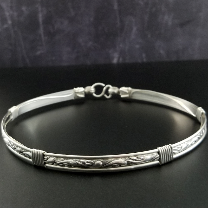 INFATUATION Submissive Collar, Sterling with Sterling Accents