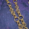 Locking Infinity O Ring Collar, Gold, My Secret Heart Studios 06