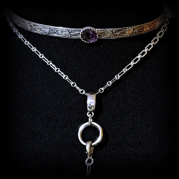 SOFT LOCKING COLLAR with O Ring, Sterling
