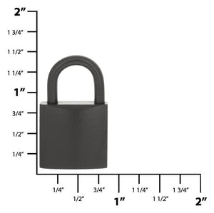 3/4" GRAVIERTE SCHLÖSSER {Mattschwarz} 