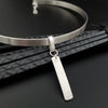 The Metaki Collar is a finely crafted BDSM collar in solid sterling silver. Super sleek and super sexy, the clean lines are perfect for all submissives, slaves, Dominants ... and those of you who just love a bold, contemporary look.