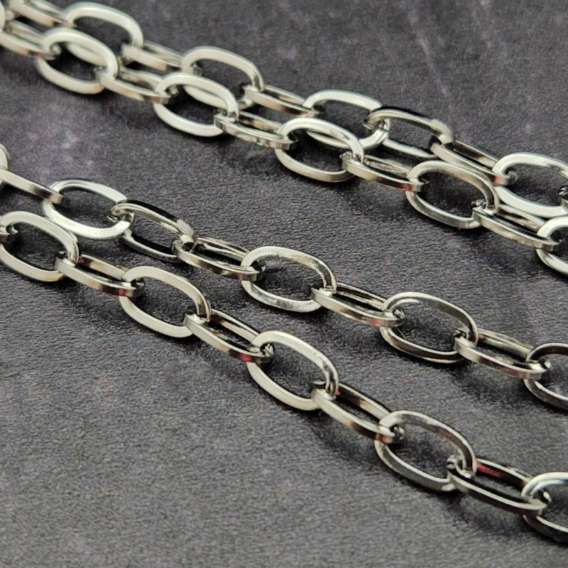 PET CHAIN LEASH & O Ring for Submissive Collars, Stainless Steel