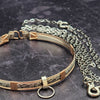 PET CHAIN LEASH & O Ring for Submissive Collars, Stainless Steel