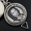 LIMITED EDITION PHOTO LOCKET, Celtic Good Luck Medallion with Swiss Blue Topaz