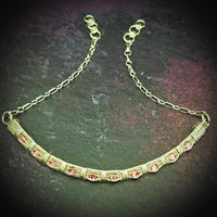 * READY TO SHIP CRYSTAL NECK WRAP ~ One Of A Kind, SIZED up to 16.0 {Locking or Traditional}