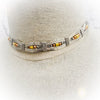 BEADED Submissive Collar, Sterling with Mixed Metal Beads