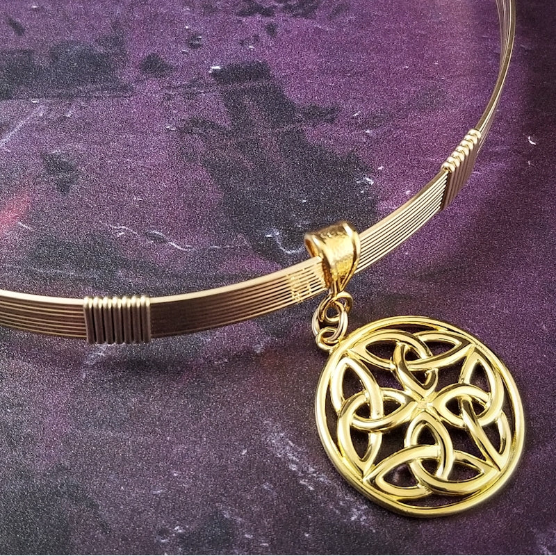 THE LODI Locking Submissive or Slave BDSM Collar is fabricated with strands of 14k gold filled embracing to create a seductive artisan collar. 