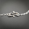 ANGEL WINGS LOCKING COLLAR with O Ring, Sterling