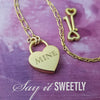 Lock and Chain Collar, MINE {14k Yellow Gold Filled Chain}