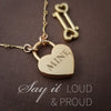 Lock and Chain Collar, MINE {14k Yellow Gold Filled Chain}