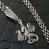 NIGHT WING DRAGON Soft Chain Collar or Necklace