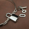 DARKENWALD Locking Handcuff Bracelets or Ankle Restraints, Sterling