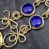 COLLAR, Submissive Locking Links & Gems, CELTIC PRIESTESS, LAPIS LAZULI and 14K Gold Filled