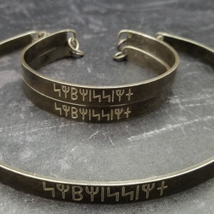 ANCIENT MESSAGE Collar, Submissive {Rune} With FREE ENGRAVING inside