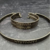 ANCIENT MESSAGE LOCKING CUFFS, Submissive {Rune} With FREE ENGRAVING inside