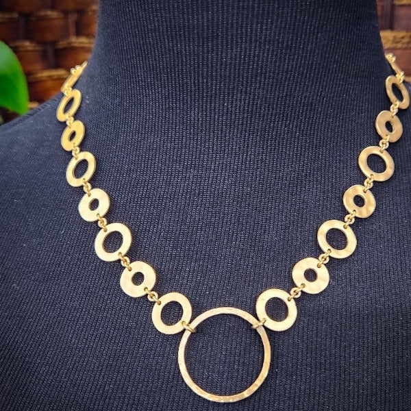 METRO Locking Submissive Collar, Matte Gold, My Secret Heart Studios