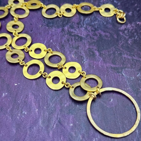 METRO Locking Submissive Collar, Matte Gold, My Secret Heart Studios