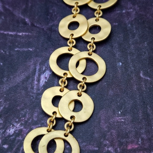 UPTOWN LOCKING COLLAR with O Ring, Matte Gold