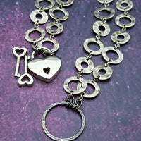 UPTOWN LOCKING COLLAR with O Ring, Black Silver