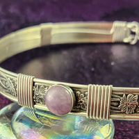 This Locking BDSM SUBMISSIVE COLLAR isa new addition to our SOFT and SWEET Collection is created in precious metals and and all natural gemstones accented with coordinating wire accents.