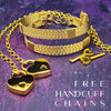 Wire wrapped submissive bracelets that are hand crafted in strands of twisted 14k gold filled and accented with 14k gold filled wraps. 