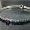 Soft and Sweet Locking Submissive Collar, Pink Sapphire