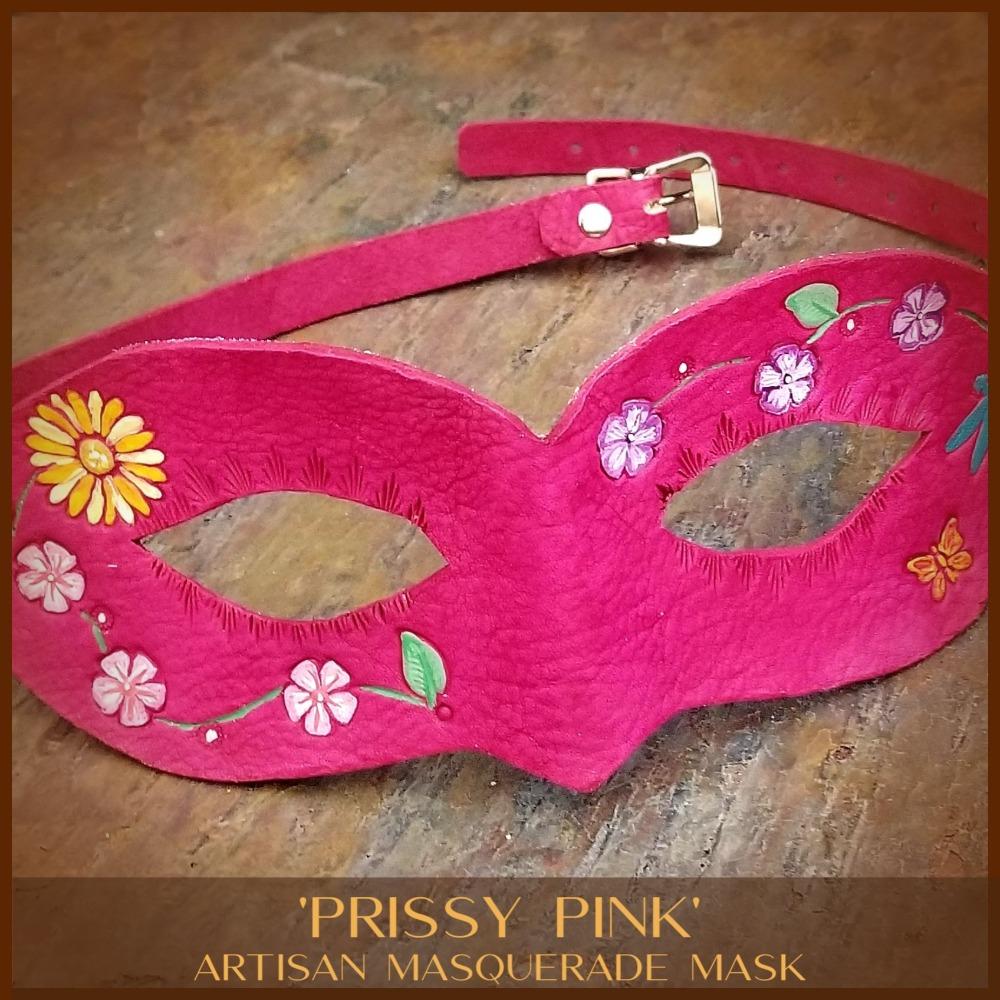Masquerade Mask 'PRISSY PINK' {One Of A Kind}