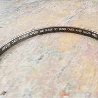 Share a secret. Rune font creates a unique collar with a secret message. The outside inscription is engraved in Rune symbols for Submissive, and the inside is engraved  with your choice of inscription