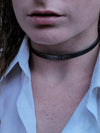 Share a secret. Rune font creates a unique collar with a secret message. The outside inscription is engraved in Rune symbols for Submissive, and the inside is engraved  with your choice of inscription