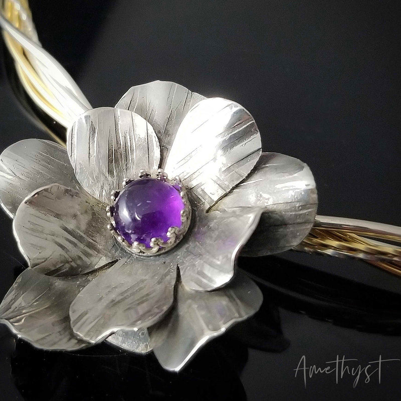 ROSE OF APHRODITE Collar Slide / Pendant {Choose Your Gemstone}