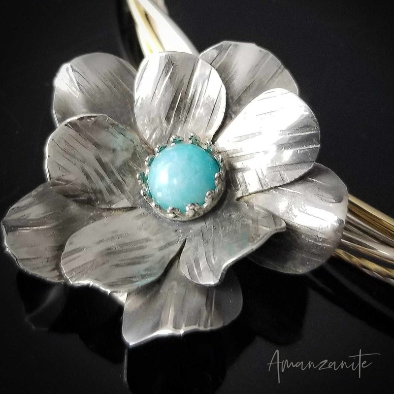 ROSE OF APHRODITE Collar Slide / Pendant {Choose Your Gemstone}
