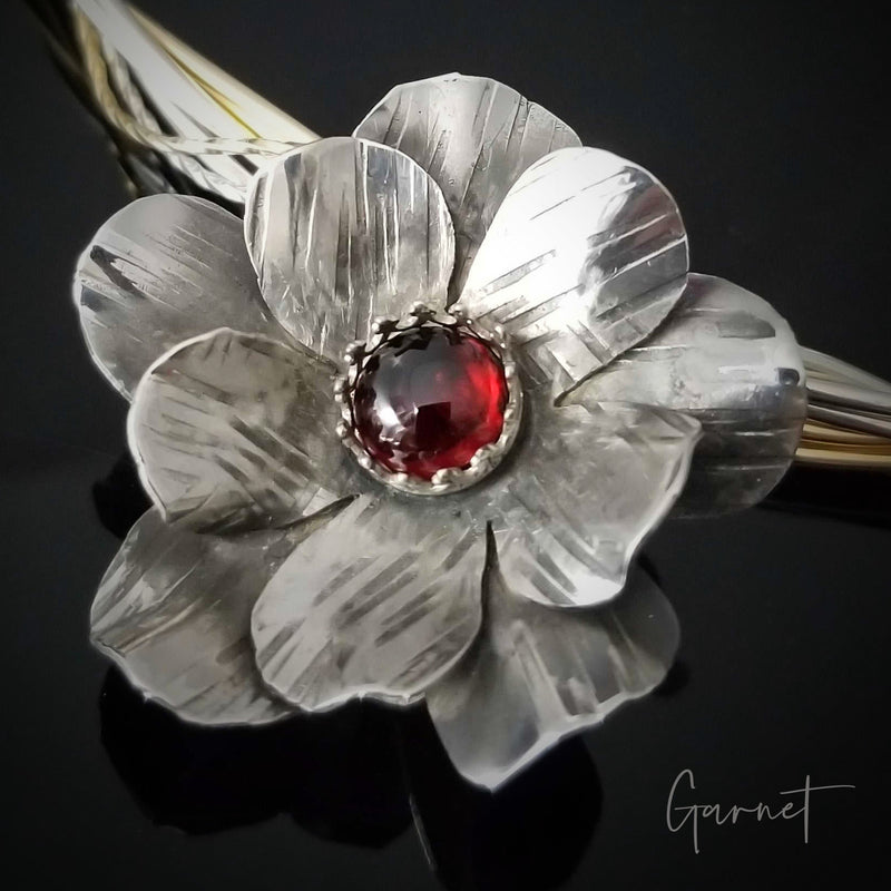 ROSE OF APHRODITE Collar Slide / Pendant {Choose Your Gemstone}