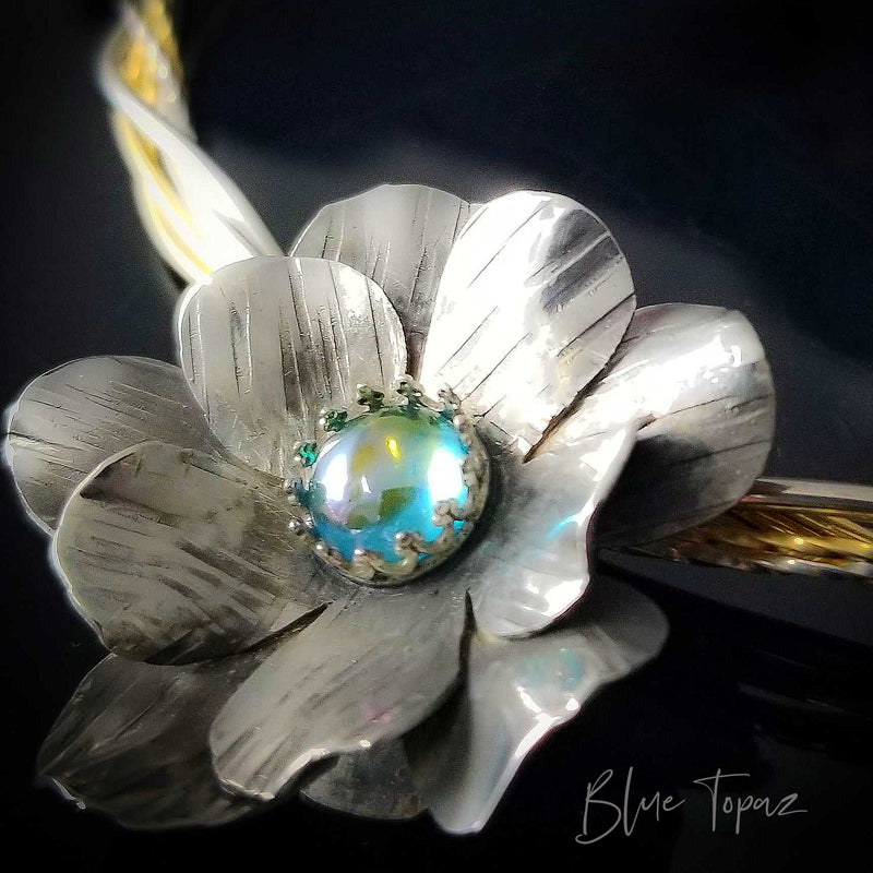 ROSE OF APHRODITE Collar Slide / Pendant {Choose Your Gemstone}