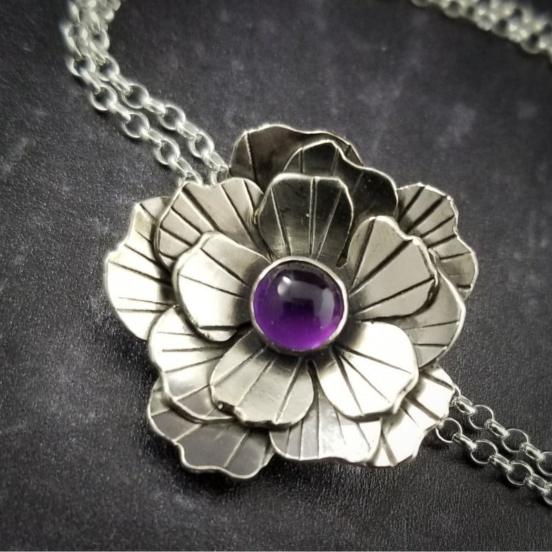 This Rose of Aphrodite necklace is so unique, no one will ever guess that it's a locked submissive collar. But both the Dominant and the submissive will enjoy the symbol of submission.