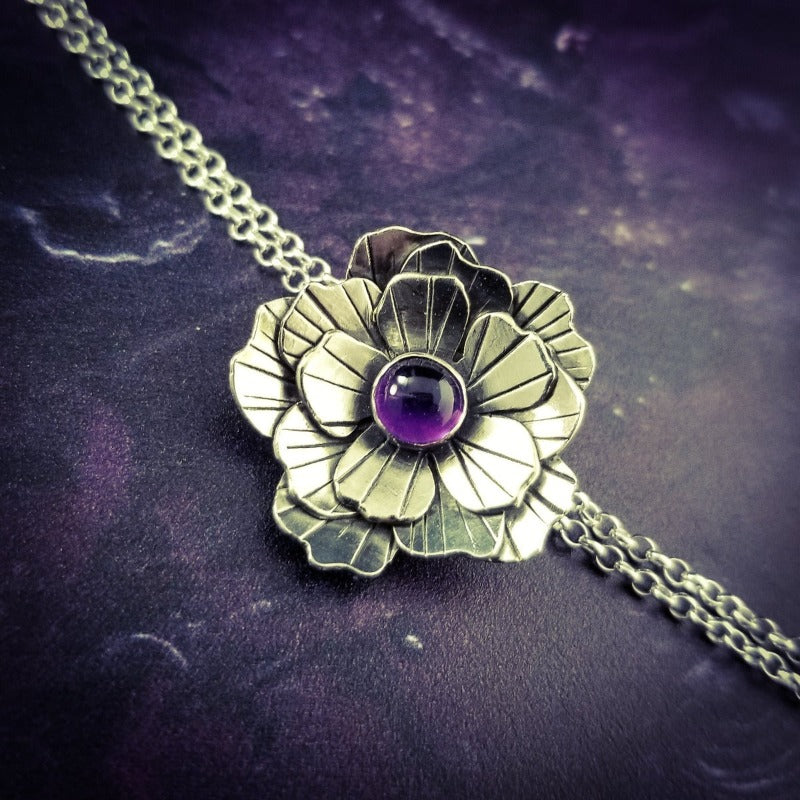 This Rose of Aphrodite necklace is so unique, no one will ever guess that it's a locked submissive collar. But both the Dominant and the submissive will enjoy the symbol of submission.