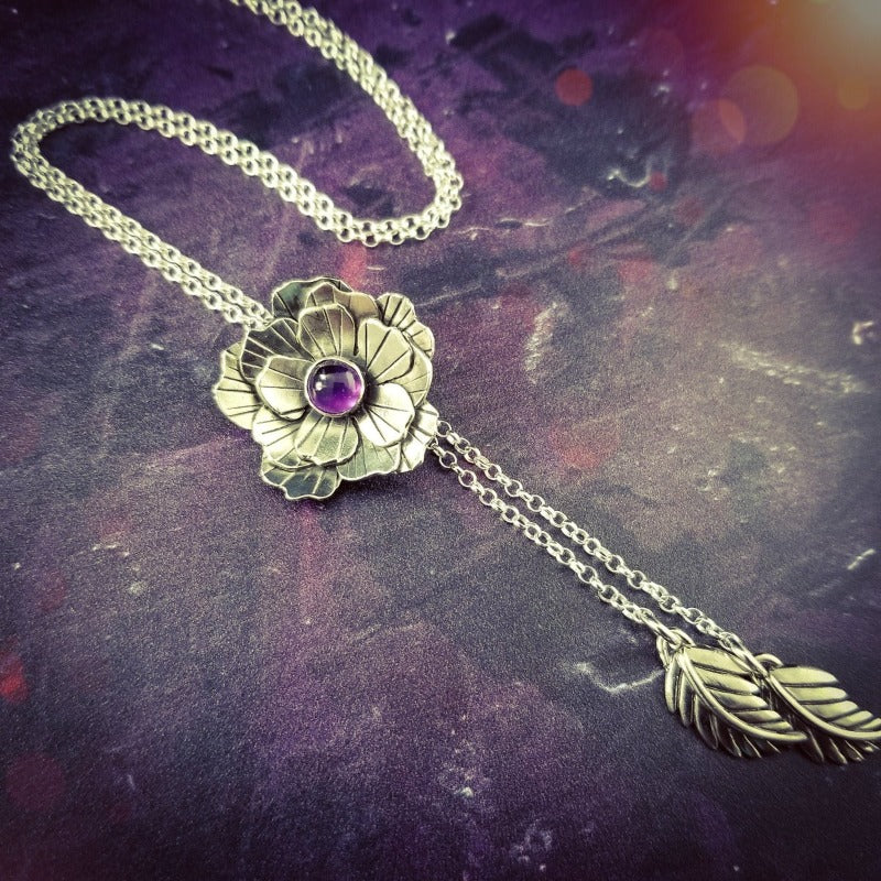 This Rose of Aphrodite necklace is so unique, no one will ever guess that it's a locked submissive collar. But both the Dominant and the submissive will enjoy the symbol of submission.