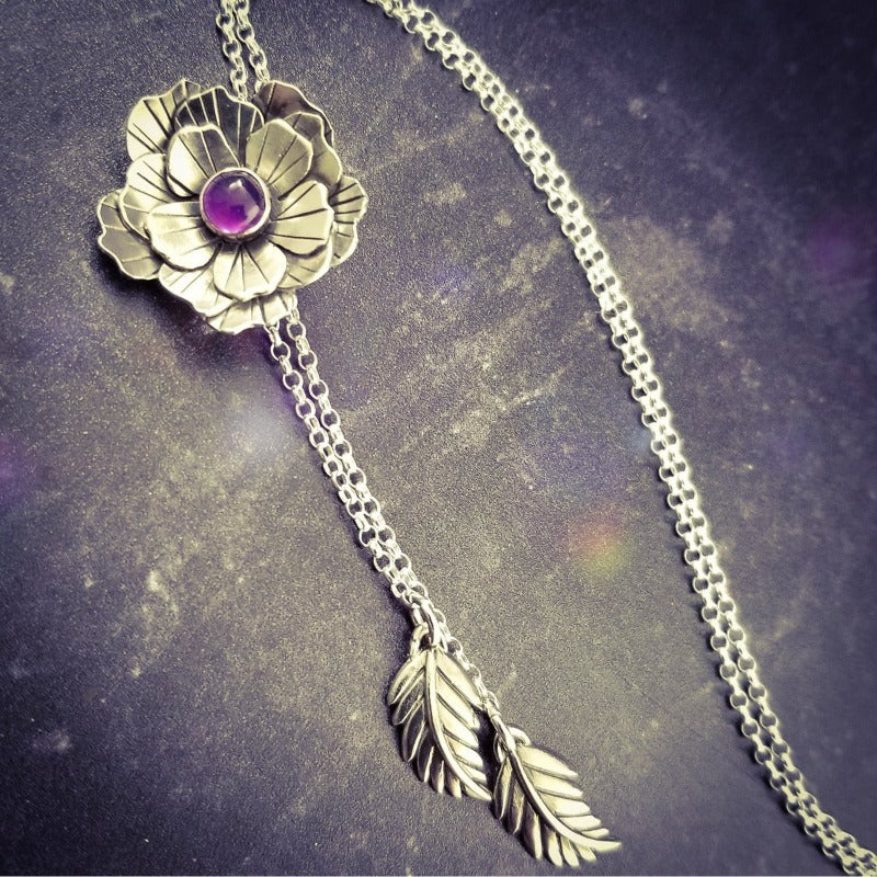 This Rose of Aphrodite necklace is so unique, no one will ever guess that it's a locked submissive collar. But both the Dominant and the submissive will enjoy the symbol of submission.