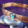 Soft and Sweet Locking Gemstone Collar, Sterling & Rainbow Topaz, My Secret Heart Studios