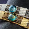 Soft and Sweet Locking Gemstone Collar, Sterling & Rainbow Topaz, My Secret Heart Studios