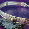 Soft and Sweet BDSM Slave Collar, Sterling and Pyrite, My Secret Heart Studios