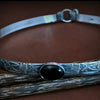 A SOFT and SWEET, Sterling Silver w/ Black Onyx, Submissive Collar from MY SECRET HEART STUDIOS.