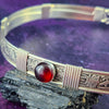 Soft and Sweet Locking Gemstone Submissive Collar, Garnet, My Secret Heart Studios