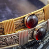 Soft and Sweet Locking Gemstone Submissive Collar, Garnet, My Secret Heart Studios