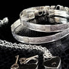 SOFT and SWEET, Sterling Silver w/ Sterling Accents, Submissive Handcuff or Ankle Bracelets (Pair)