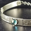 Soft and Sweet Locking Gemstone Collar, Sterling & Rainbow Topaz, My Secret Heart Studios
