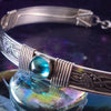 Soft and Sweet Locking Gemstone Collar, Sterling & Rainbow Topaz, My Secret Heart Studios