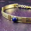 SOFT and SWEET Locking Gemstone Collar, Lapis Lazuli
