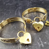 Gold and Lapis. What a luxurious way to show your Ownership / submission. Beautifully feminine and romantic locking handcuffs or anklets. This addition to our SOFT and SWEET Collection is created in precious metals and and all natural gemstones accented with coordinating wire accents. BDSM has never been so luxurious.